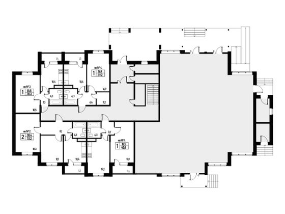 39 м², 1-комн. квартира, 1/3 этаж