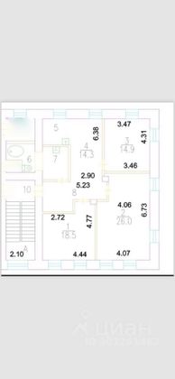 Продажа 4-комнатной квартиры 97 м², 2/3 этаж