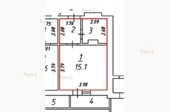 Продажа квартиры-студии 22 м², 7/16 этаж