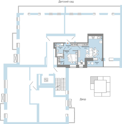 Продажа 2-комнатной квартиры 48 м², 9/9 этаж