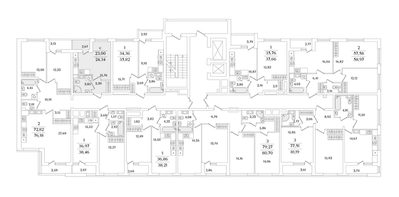 Продажа квартиры-студии 24,3 м², 11/17 этаж