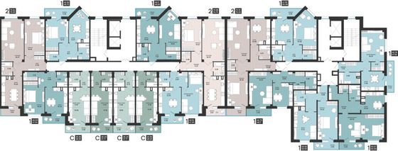 Продажа 2-комнатной квартиры 52 м², 2/13 этаж