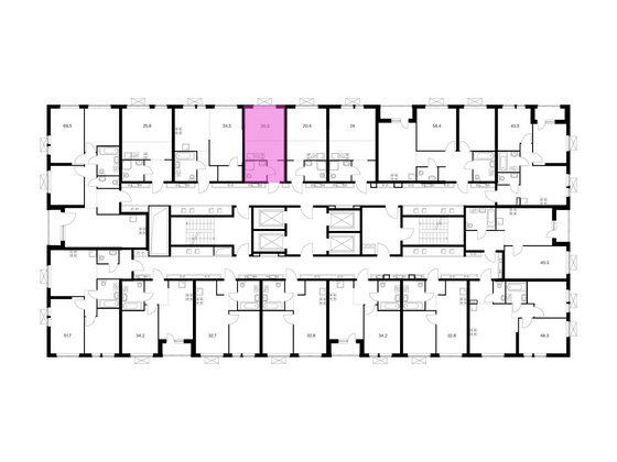 Продажа квартиры-студии 20,3 м², 14/28 этаж