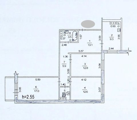 Продажа 3-комнатной квартиры 76,4 м², 2/10 этаж