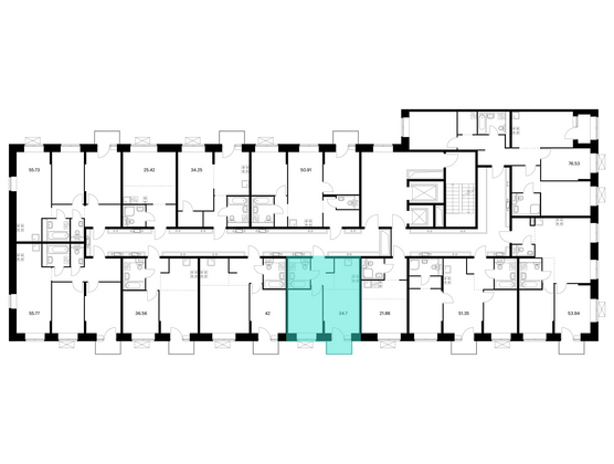 Продажа 1-комнатной квартиры 34,7 м², 8/10 этаж