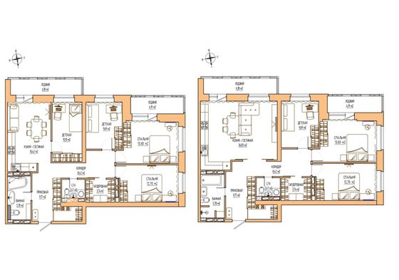 Продажа 4-комнатной квартиры 94,6 м², 23/24 этаж