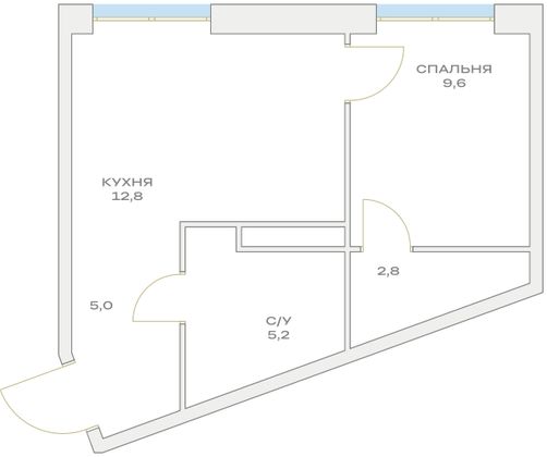 Продажа 1-комнатной квартиры 35,4 м², 9/23 этаж