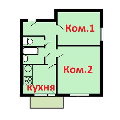 Продажа 2-комнатной квартиры 41 м², 4/17 этаж