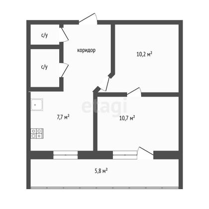 Продажа 1-комнатной квартиры 36,5 м², 10/14 этаж