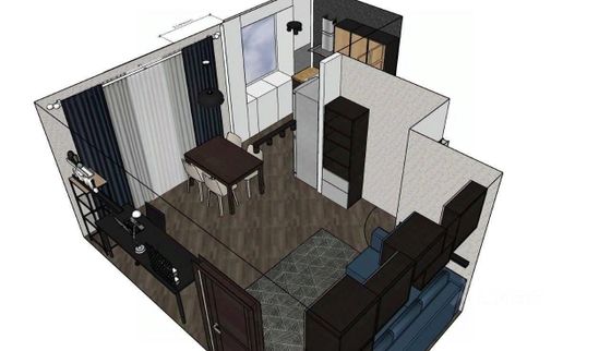 Продажа 2-комнатной квартиры 42 м², 2/2 этаж