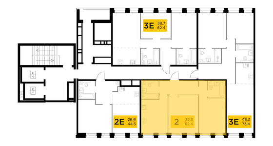 Продажа 2-комнатной квартиры 62,4 м², 9/10 этаж