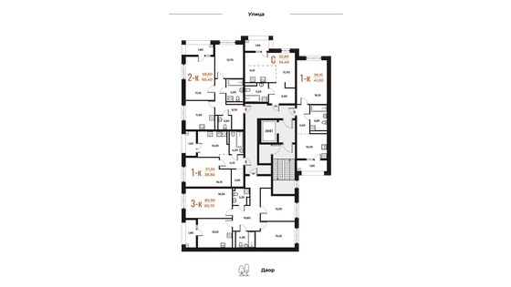 Продажа квартиры-студии 34,4 м², 3 этаж