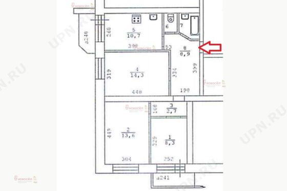 Продажа 3-комнатной квартиры 63 м², 3/6 этаж