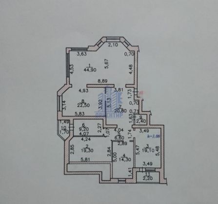 Продажа 4-комнатной квартиры 160 м², 6/6 этаж