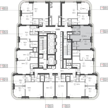 Продажа 1-комнатной квартиры 38,4 м², 13/53 этаж