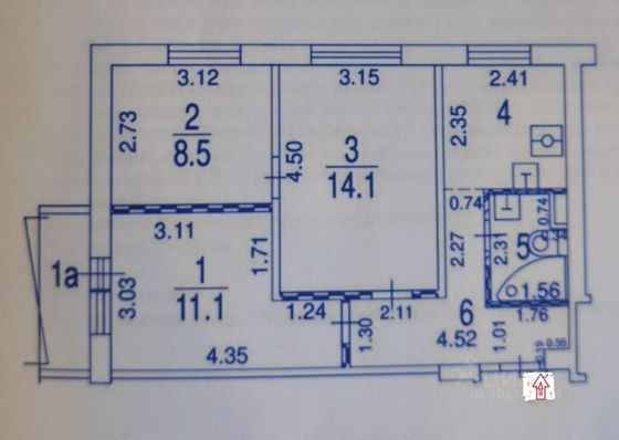 Продажа 3-комнатной квартиры 49 м², 9/9 этаж