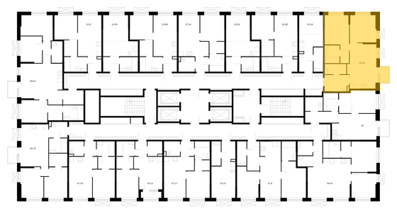 Продажа 2-комнатной квартиры 55,6 м², 15/24 этаж