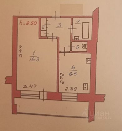 Продажа 1-комнатной квартиры 30,8 м², 2/10 этаж