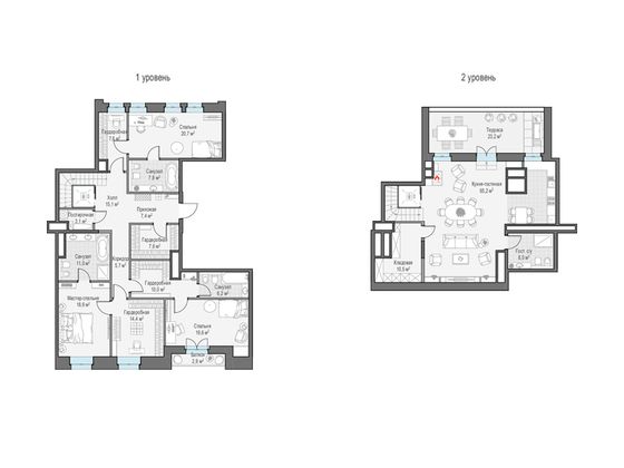 Продажа 3-комнатной квартиры 237,2 м², 6/6 этаж