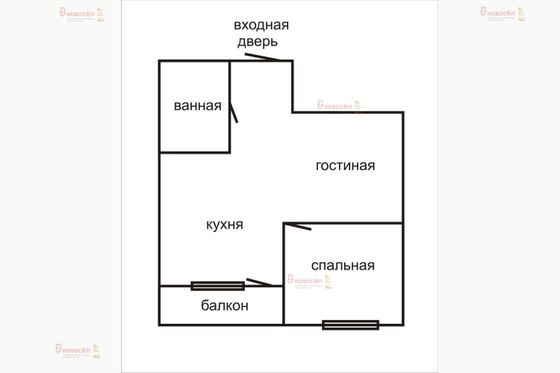 Продажа 1-комнатной квартиры 44 м², 11/25 этаж