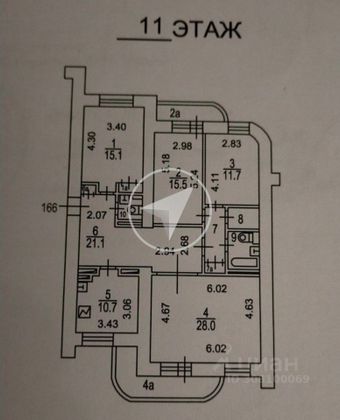 Продажа 4-комнатной квартиры 120 м², 11/13 этаж