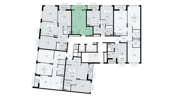 Продажа 1-комнатной квартиры 24 м², 12/15 этаж