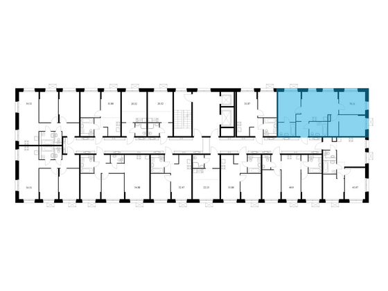 Продажа 3-комнатной квартиры 70,1 м², 3/10 этаж