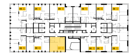 Продажа 2-комнатной квартиры 42,3 м², 21/33 этаж