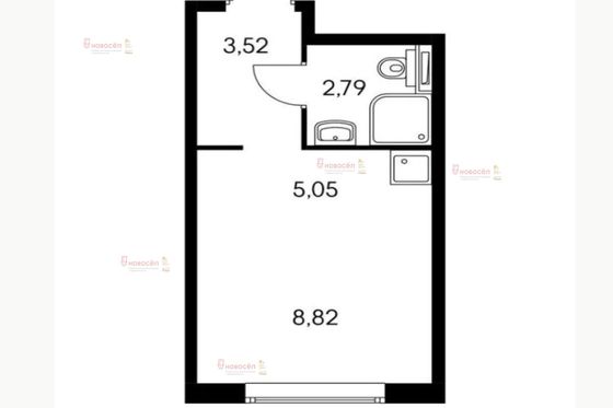 Продажа 1-комнатной квартиры 20,5 м², 1/1 этаж
