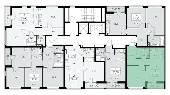 Продажа 2-комнатной квартиры 40 м², 14/15 этаж