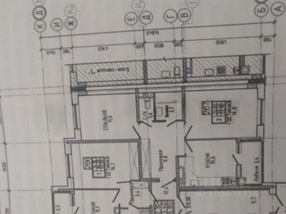 Продажа 2-комнатной квартиры 56 м², 4/18 этаж