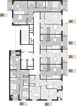 Продажа 2-комнатной квартиры 67,2 м², 9/16 этаж