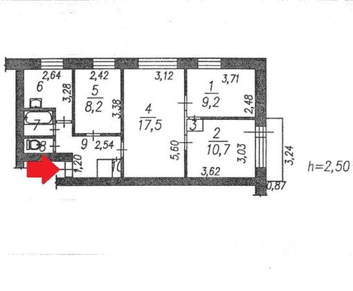 Продажа 4-комнатной квартиры 62 м², 4/5 этаж