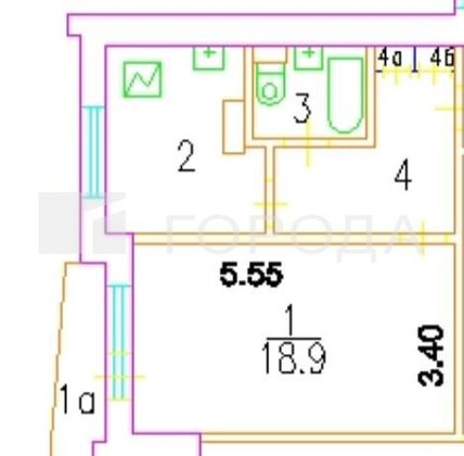 Продажа 1-комнатной квартиры 36,6 м², 8/17 этаж