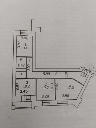 Продажа 3-комнатной квартиры 76,1 м², 9/14 этаж