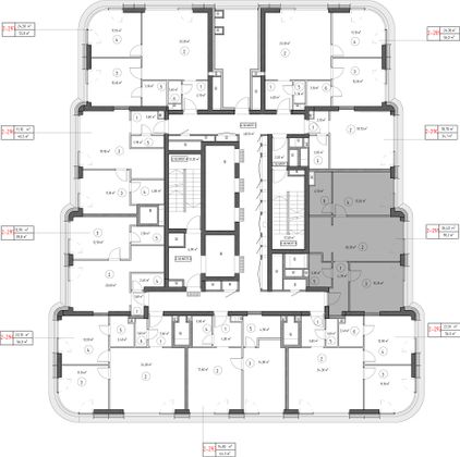 Продажа 2-комнатной квартиры 59,2 м², 32/53 этаж