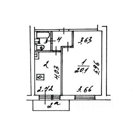 Продажа 1-комнатной квартиры 36,1 м², 11/12 этаж