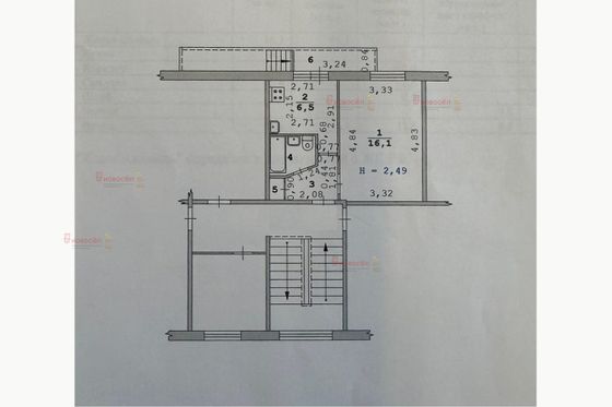 Продажа 1-комнатной квартиры 28,6 м², 9/9 этаж