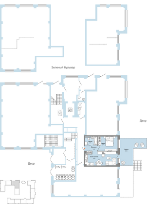 Продажа 2-комнатной квартиры 46 м², 1/8 этаж