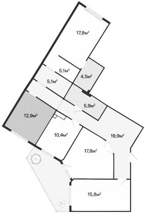 Продажа 4-комнатной квартиры 120 м², 11/15 этаж