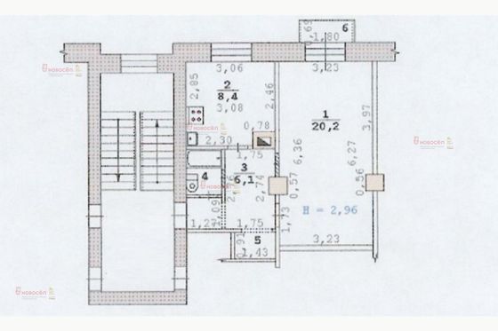 Продажа 1-комнатной квартиры 38 м², 2/2 этаж