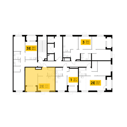 Продажа 2-комнатной квартиры 44,1 м², 3/17 этаж