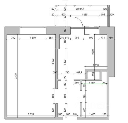 Продажа 1-комнатной квартиры 28,6 м², 4/5 этаж