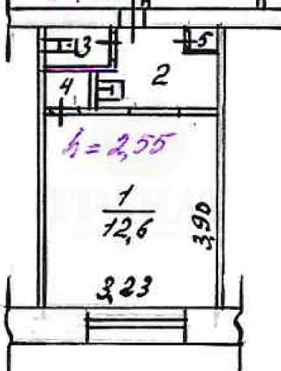 Продажа 1-комнатной квартиры 17,8 м², 2/5 этаж