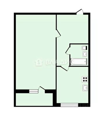 Продажа 1-комнатной квартиры 30 м², 1/9 этаж