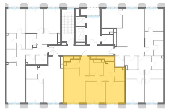 Продажа 2-комнатной квартиры 83,8 м², 7/9 этаж