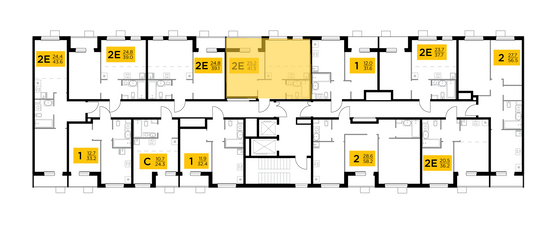 Продажа 2-комнатной квартиры 41,3 м², 6/15 этаж