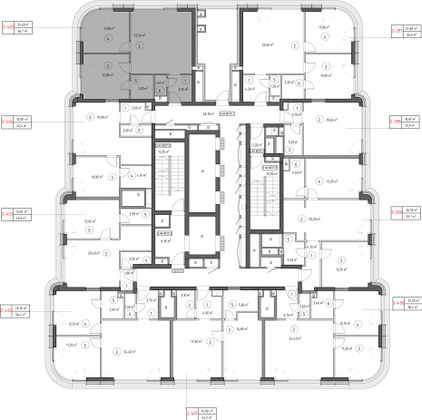 Продажа 2-комнатной квартиры 55,6 м², 44/53 этаж