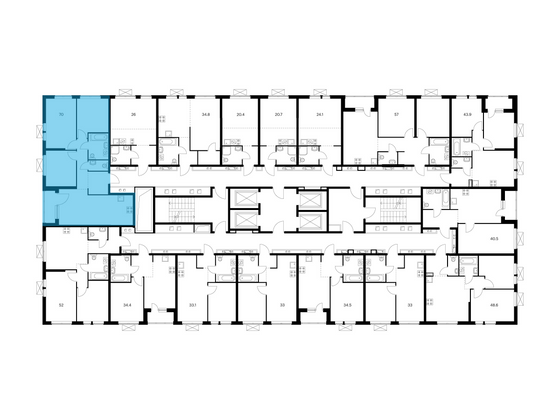 Продажа 3-комнатной квартиры 70 м², 28/28 этаж