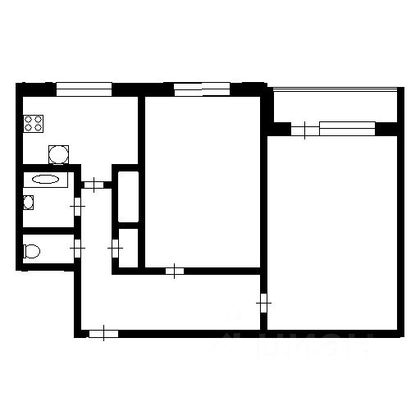 Продажа 2-комнатной квартиры 45 м², 9/9 этаж